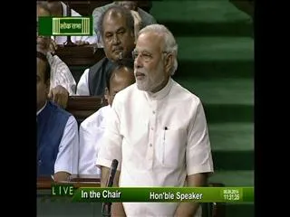 dont-touch-my-feet-narendra-modi-tells-mps - Sakshi