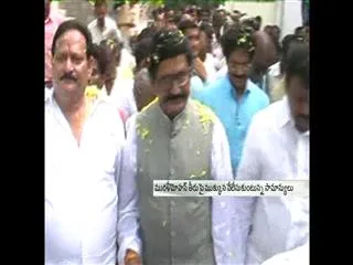 Murali Mohan rounds Proposed capital nearby areas - Sakshi