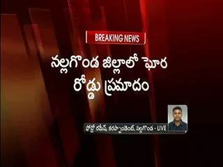 One dead and 9 injured in Garuda Bus Accident at nalgonda district - Sakshi