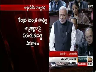 Sadhvi Niranjan ​has apologised, let the House function, PM Modi urges parliamentarians - Sakshi