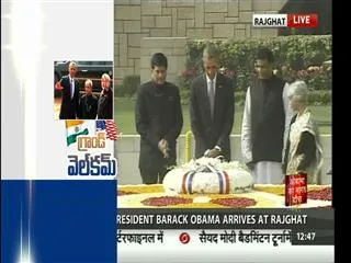 Barack Obama pays tribute to Mahatma Gandhi - Sakshi