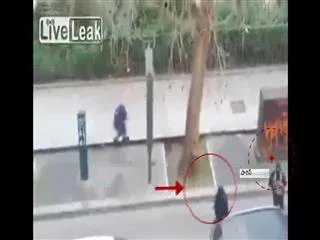 Terrosrists shooting while in running away from the spot - Sakshi