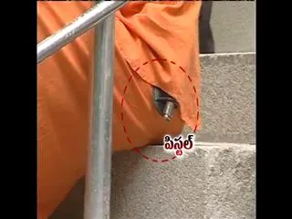 Actor Charan Raj caught with Gun in Kanipakam - Sakshi