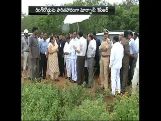 Plants across outer ring road - Sakshi