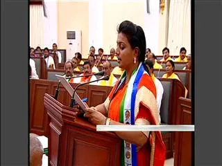 Roja takes oath as MLA - Sakshi