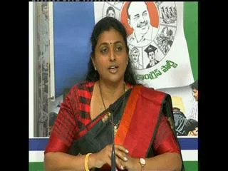 What arae the woman ministers doing, questions roja - Sakshi