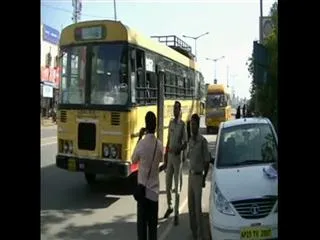 RTA officials check school buses fitness, all over Telangana - Sakshi