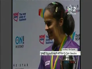 Saina Nehwal bags Austrailia Open Title - Sakshi