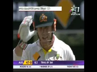 australia lose third wicket at 121 runs against team india in second test - Sakshi