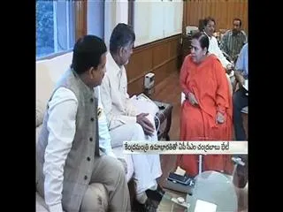 CM Chandrababu Naidu Meets Uma Bharti Over Polavaram Project. - Sakshi