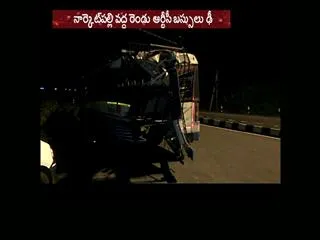 10 injured in RTC buses collisioned incident - Sakshi