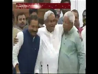 Nitish Kumar elected as the legislature party leader - Sakshi