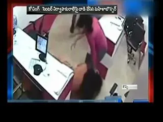 Woman thrashed by lady bouncer - Sakshi