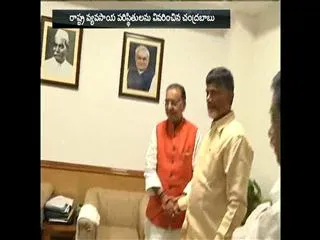 Chandrababu Naidu meets Agriculture Minister Radha Mohan Singh - Sakshi