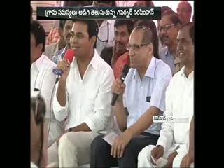 Governor Narasimhan Participates Kishan Nagar Grama Jyothi - Sakshi