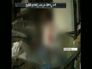 lorry coiled with rtc bus in guntur district - Sakshi