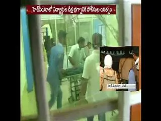HCU students deeksha: Police try to Foil deeksha - Sakshi
