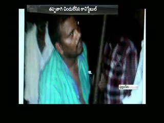 Drunk Constable Hulchul in Kadapa district - Sakshi
