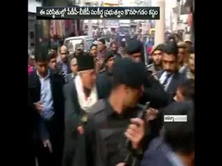 Farooq Abdullah Speaks about Present Jammu Kashmir Govt - Sakshi