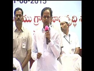 CM KCR arranged meeting on grama jyothi - Sakshi