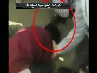 Madhya Pradesh Minister Kicks Teenager - Sakshi