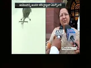 Sumitra Mahajan talking about AP, Chennai floods - Sakshi