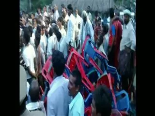 Villagers attack Minister,MPs in krishna district - Sakshi