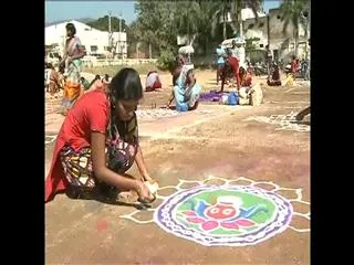 Outstanding Response For Sakshi Rangolis contest In Tirupati - Sakshi