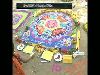 Rangoli celebrations in karaimnagar - Sakshi