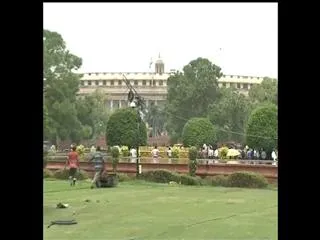 NDA MPs Foot March - Sakshi