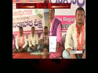 VRAs protest at vijayawada - Sakshi