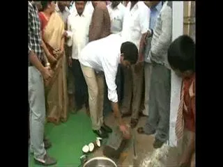 YSRCP MP Ponguleti Srinivasa Reddy Starts CC Road In Khammam - Sakshi