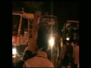 Three injured as private bus hits bikes - Sakshi