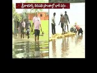 Flood water enter into  Sri Kalahasteeswara swami temple - Sakshi