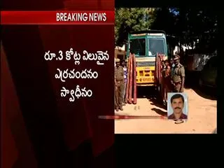 Red sandal wood worth Rs 3 crore seized in Chittoor - Sakshi