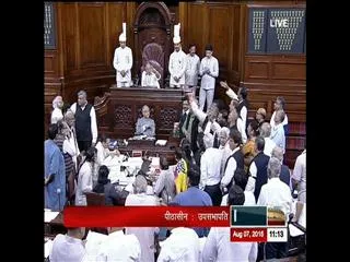 uproar in rajya sabjha, adjourned upto 12 pm - Sakshi