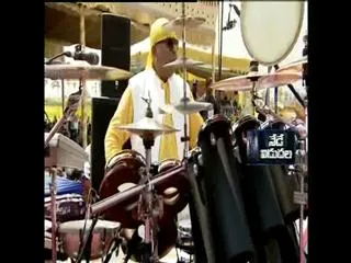 drummer sivamani show at uddandarayunipalem - Sakshi