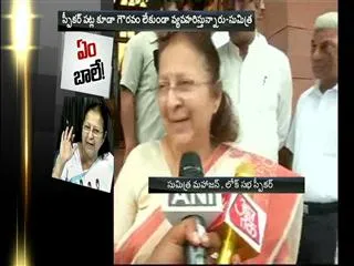 Sumitramahajan comments on opposition Party MP's Behaviour - Sakshi