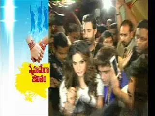 Sunnyleone halchal in hyderabad - Sakshi