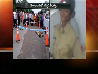 Student killed in lorry accident at rail nilayam - Sakshi