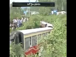Narrow gauge train derails near Kalka - Sakshi