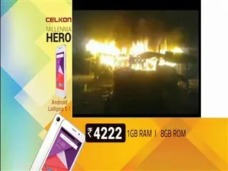 Fire accident in decoration godown - Sakshi