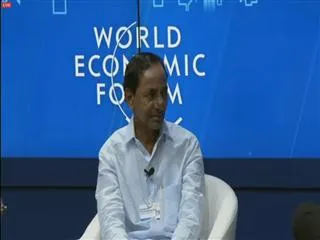 kcr attends at world economic forum - Sakshi