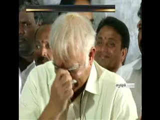 central  Minister Ashok gajapathi raju was Weeping - Sakshi