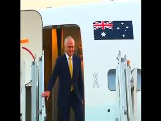 Australian Prime Minister Malcolm Turnbull Arrives On Four-Day India Visit - Sakshi