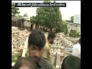 TDP MLA Bonda uma land grabbing in vijayawada - Sakshi