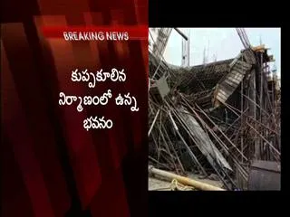 4 injured as under-construction building collapses at kakatiya hills in Madhapur - Sakshi