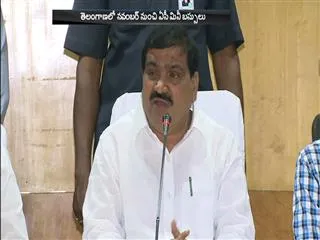Mahender Reddy Speaks about Launching Of Vajra Mini Buses - Sakshi