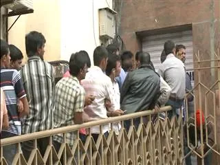 Demonetisation effect, long Queues outside banks, ATMs - Sakshi