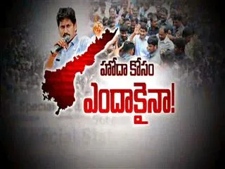 Inspired by Jallikattu Protest ||  Protest for special status - Sakshi